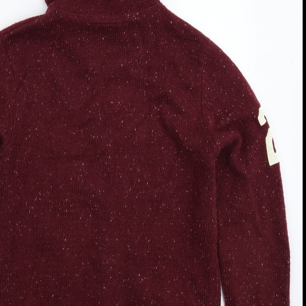 Voi Jeans Mens Brown  Knit Cardigan Jumper Size M