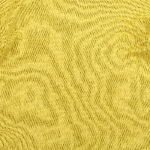 New Look Womens Yellow  Knit Pullover Jumper Size S