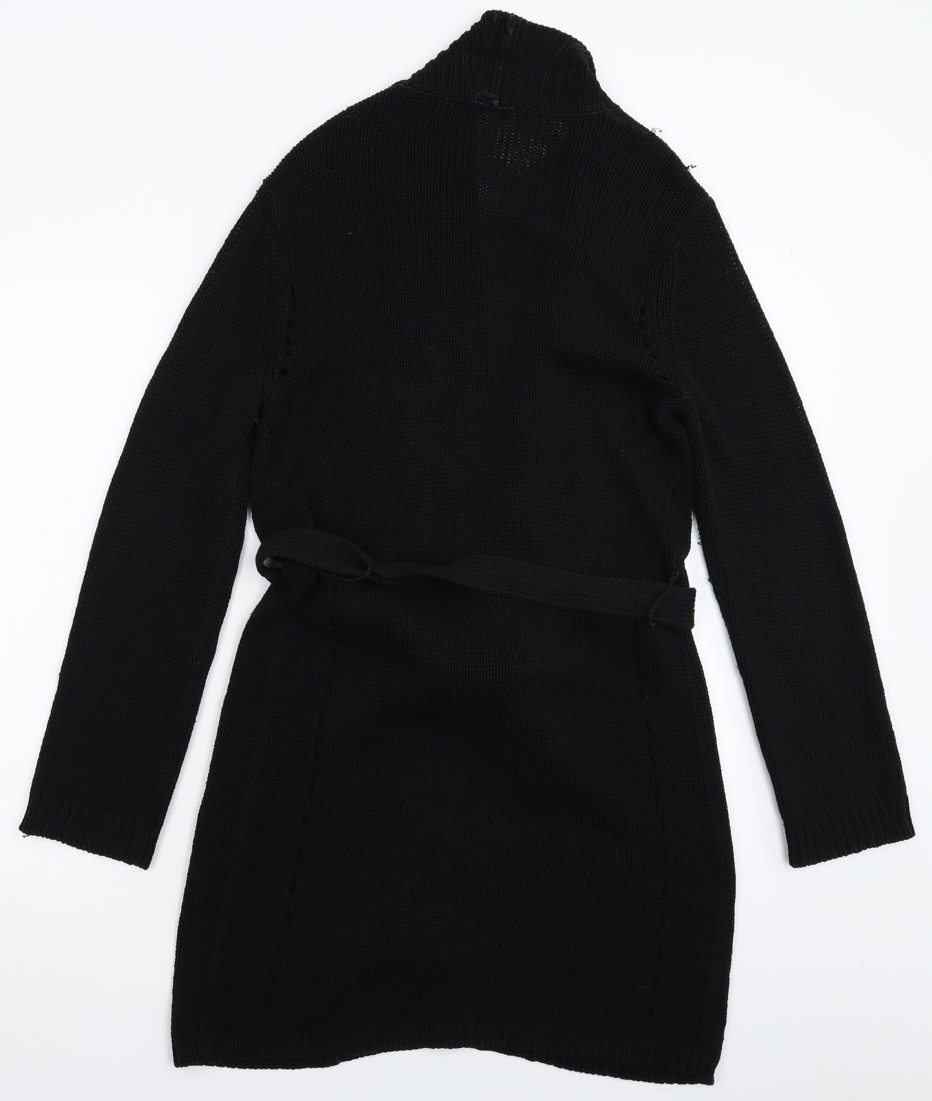 Planet Womens Black  Knit Cardigan Jumper Size M