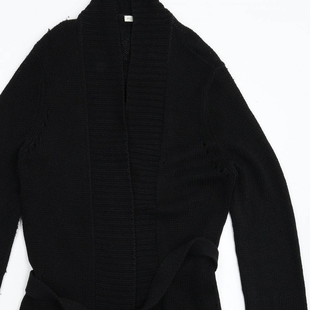 Planet Womens Black  Knit Cardigan Jumper Size M
