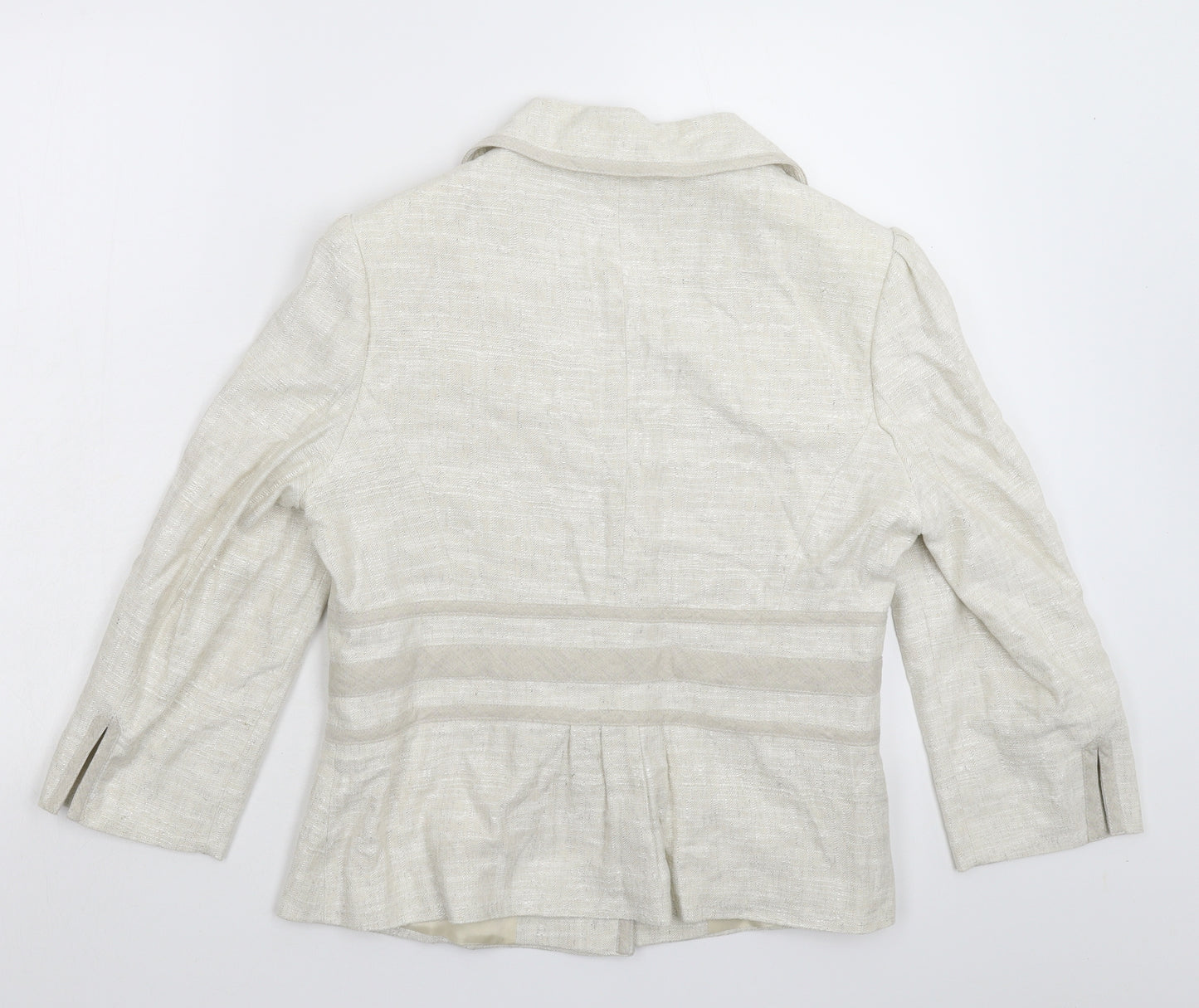 Principles Womens Grey Striped  Jacket Blazer Size 14