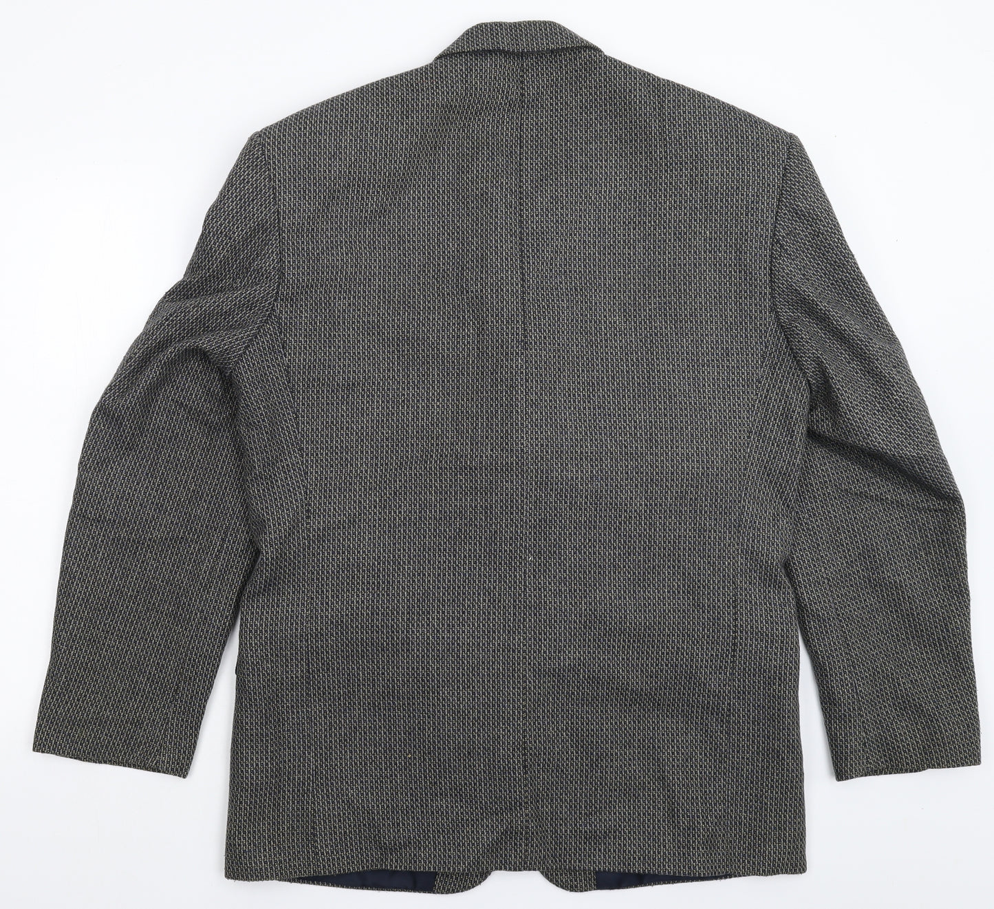 Greenwoods Mens Grey Striped  Jacket Blazer Size 42