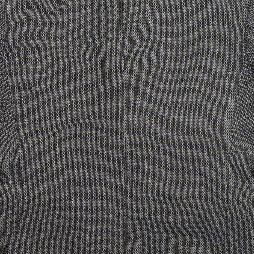 Greenwoods Mens Grey Striped  Jacket Blazer Size 42