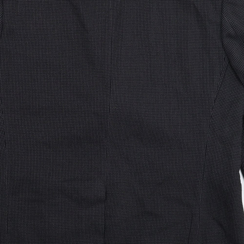 Rene Lezard Mens Black Striped  Jacket Suit Jacket Size 44