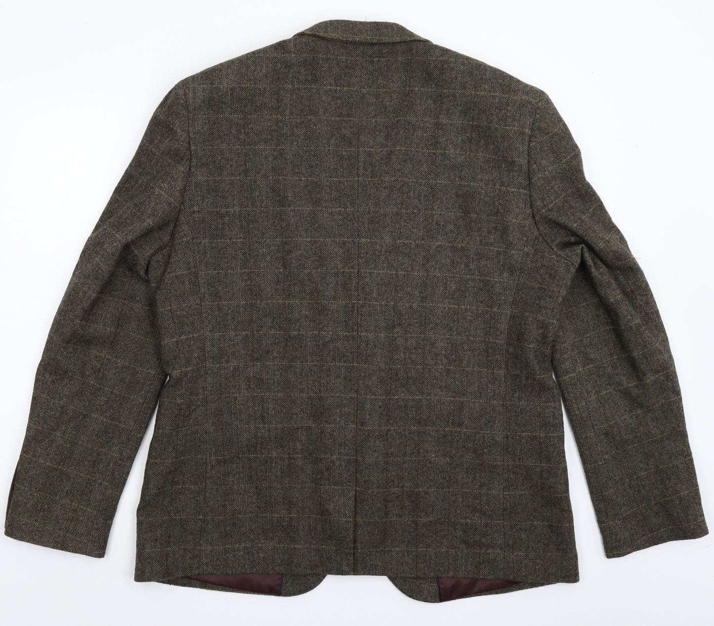 Cedar Wood State Mens Grey Herringbone  Jacket Blazer Size XL