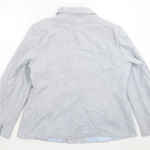 AMARANTO Womens Grey   Jacket Blazer Size 20