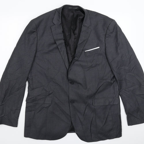 Cedar Wood State Mens Grey   Jacket Suit Jacket Size 46