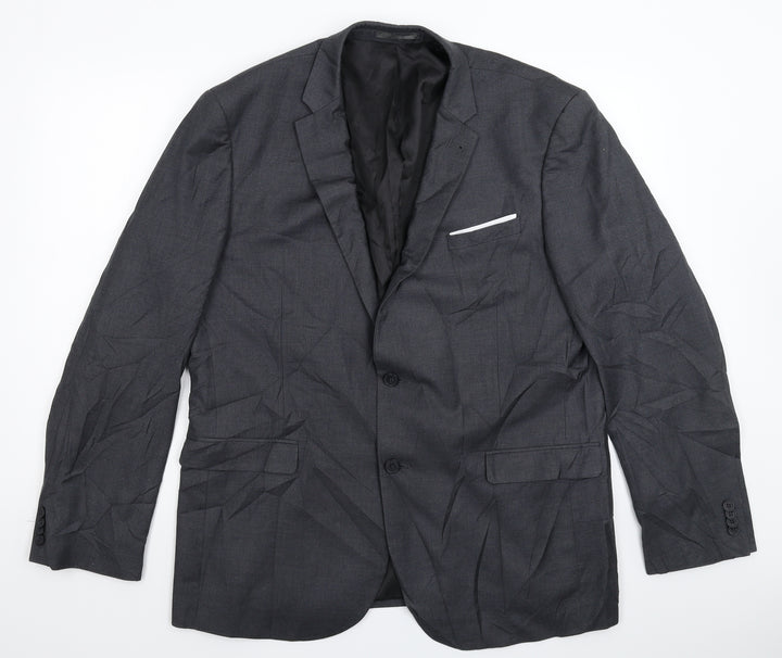 Cedar Wood State Mens Grey   Jacket Suit Jacket Size 46