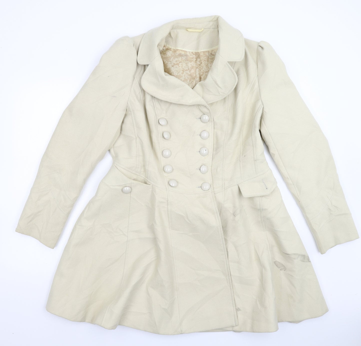 F&F Womens Beige   Pea Coat Coat Size 18
