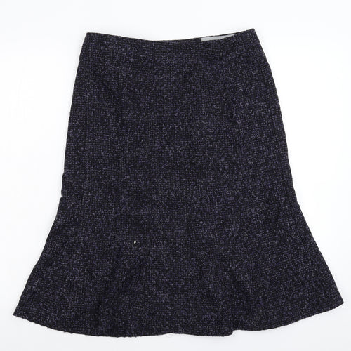 NEXT Womens Purple  Knit Flare Skirt Size 10