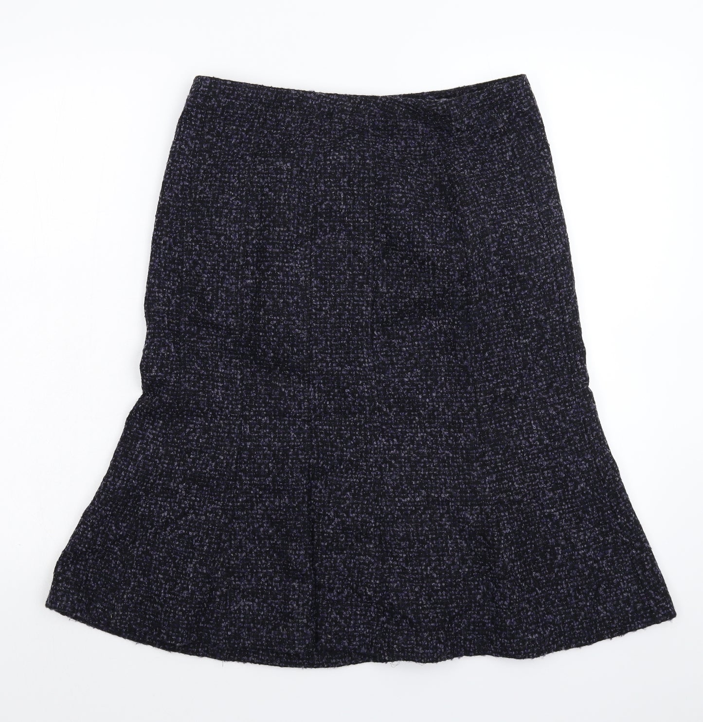 NEXT Womens Purple  Knit Flare Skirt Size 10