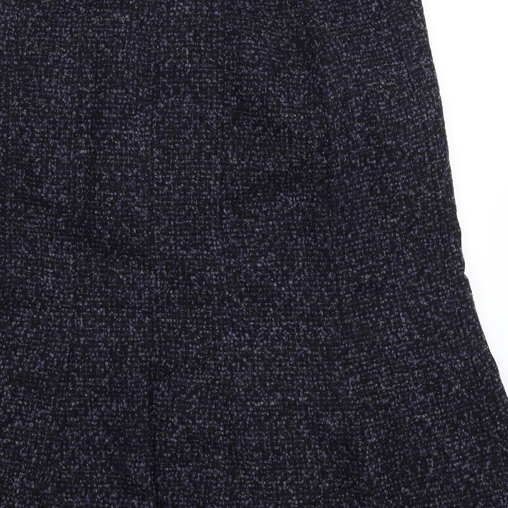 NEXT Womens Purple  Knit Flare Skirt Size 10
