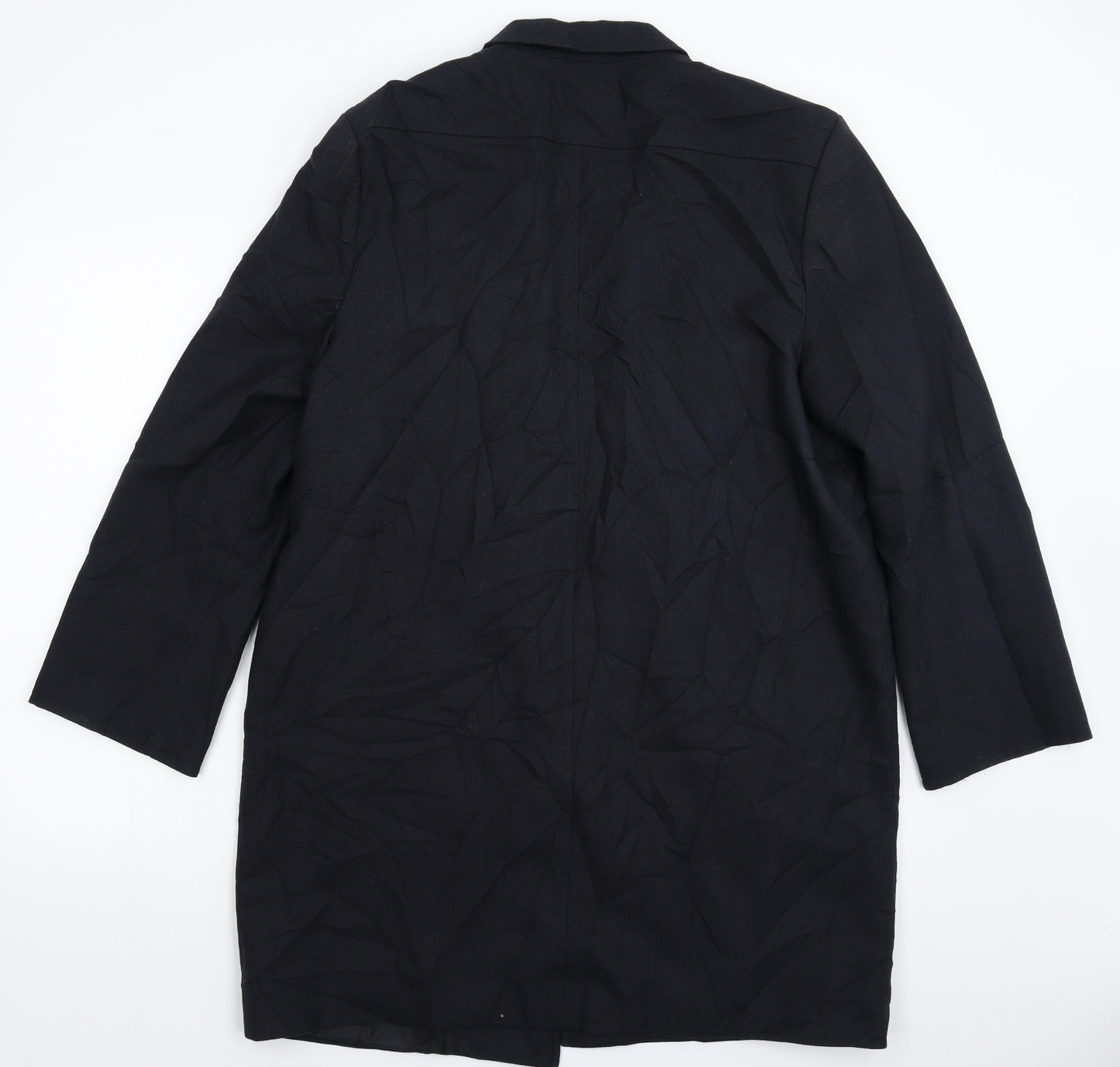 Preworn Womens Blue   Overcoat Coat Size 20