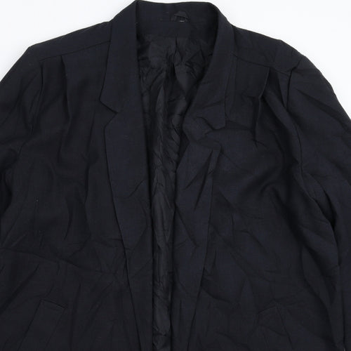 Preworn Womens Blue   Overcoat Coat Size 20