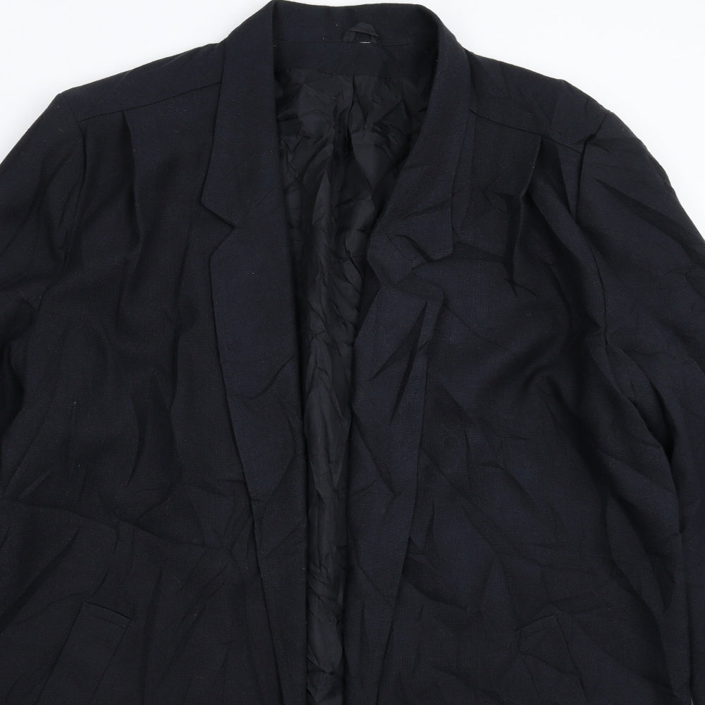 Preworn Womens Blue   Overcoat Coat Size 20