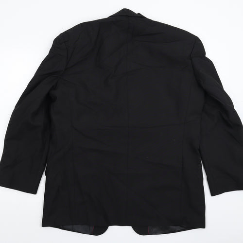 HR Mens Black   Jacket Suit Jacket Size 42