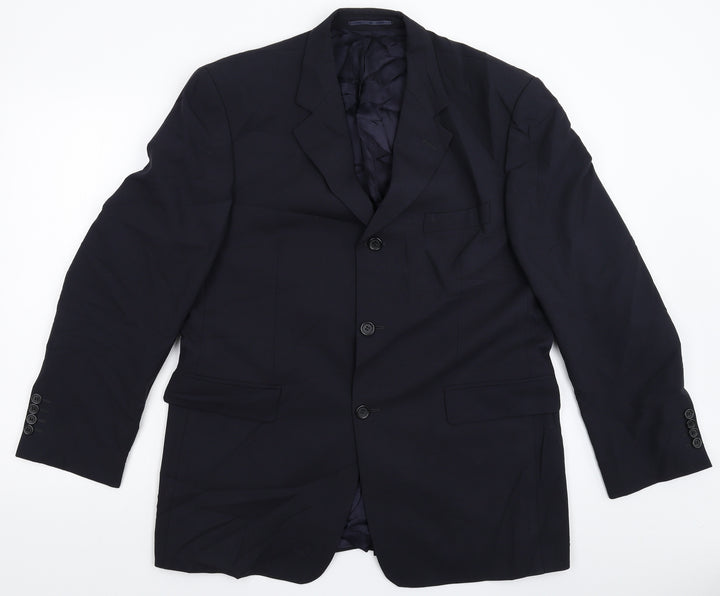 You Mens Blue   Jacket Suit Jacket Size 42