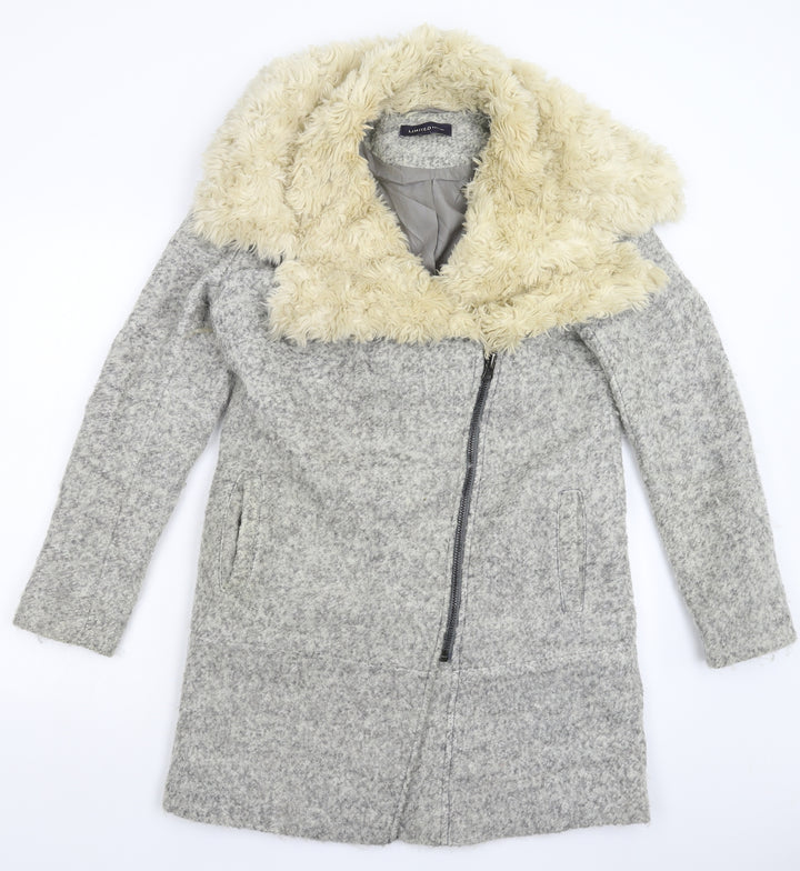 Marks and Spencer Womens Grey   Overcoat Coat Size 10