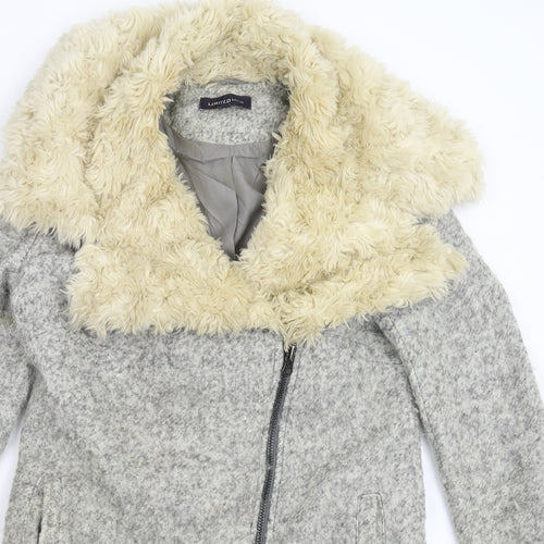 Marks and Spencer Womens Grey   Overcoat Coat Size 10
