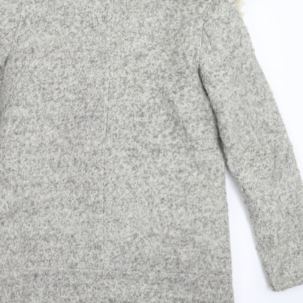 Marks and Spencer Womens Grey   Overcoat Coat Size 10