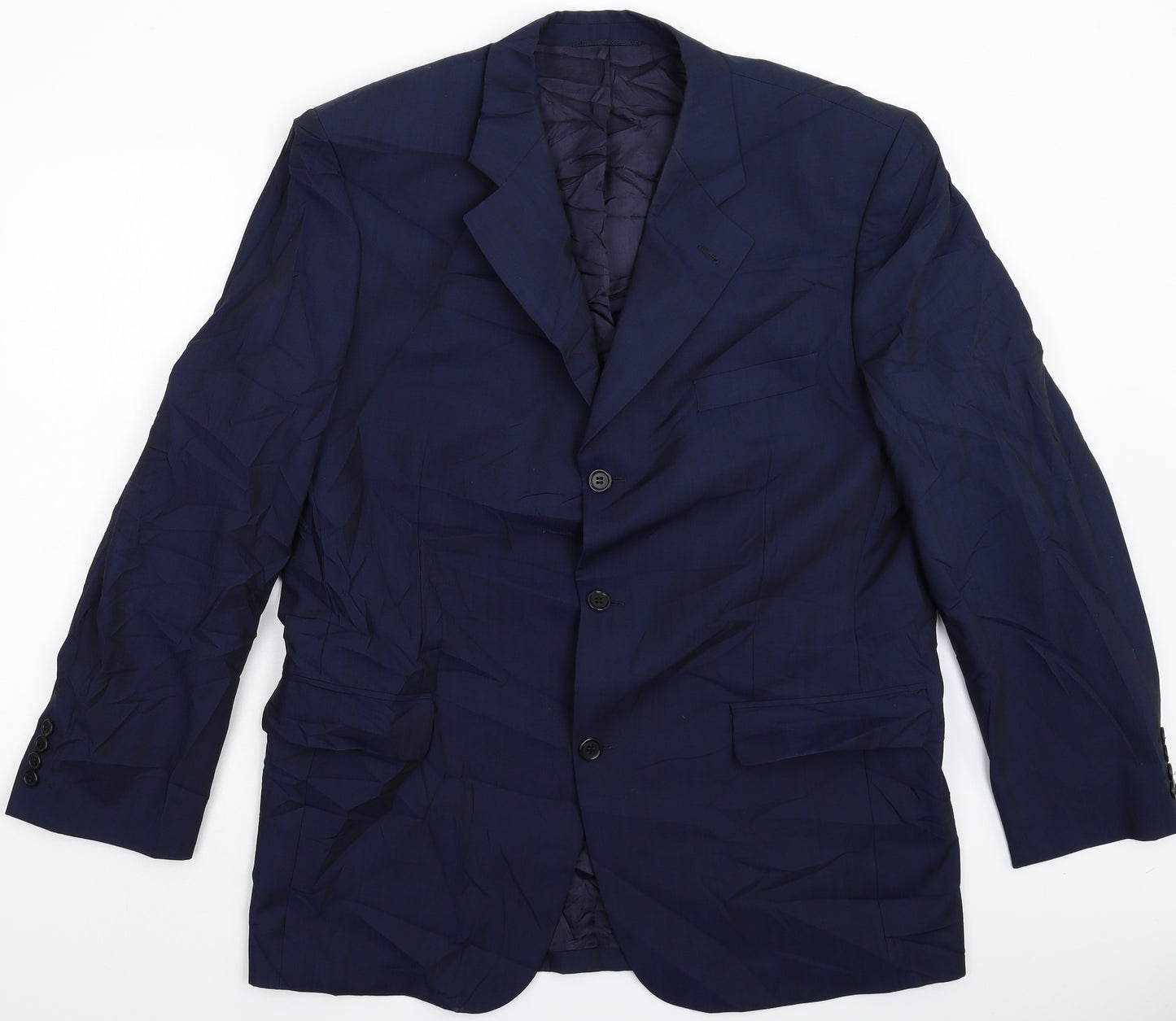 Bruno Kirches Mens Blue   Jacket Suit Jacket Size 44