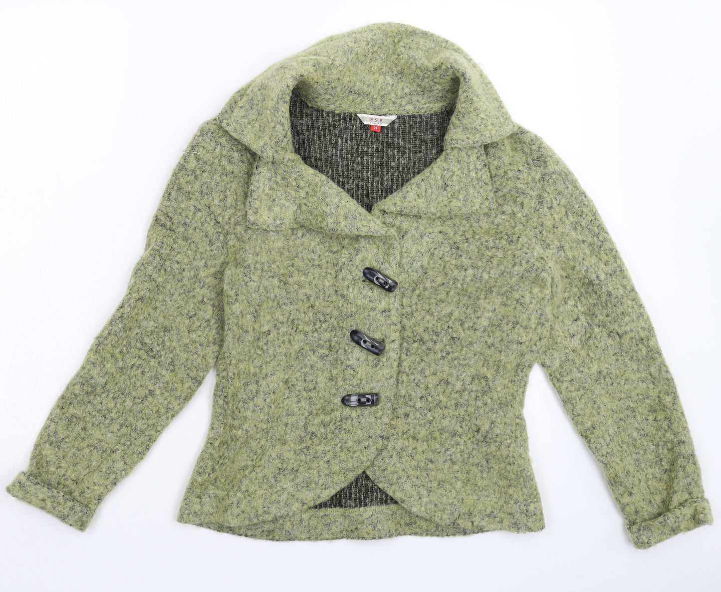 FSR Womens Grey  Knit Jacket Blazer Size 8