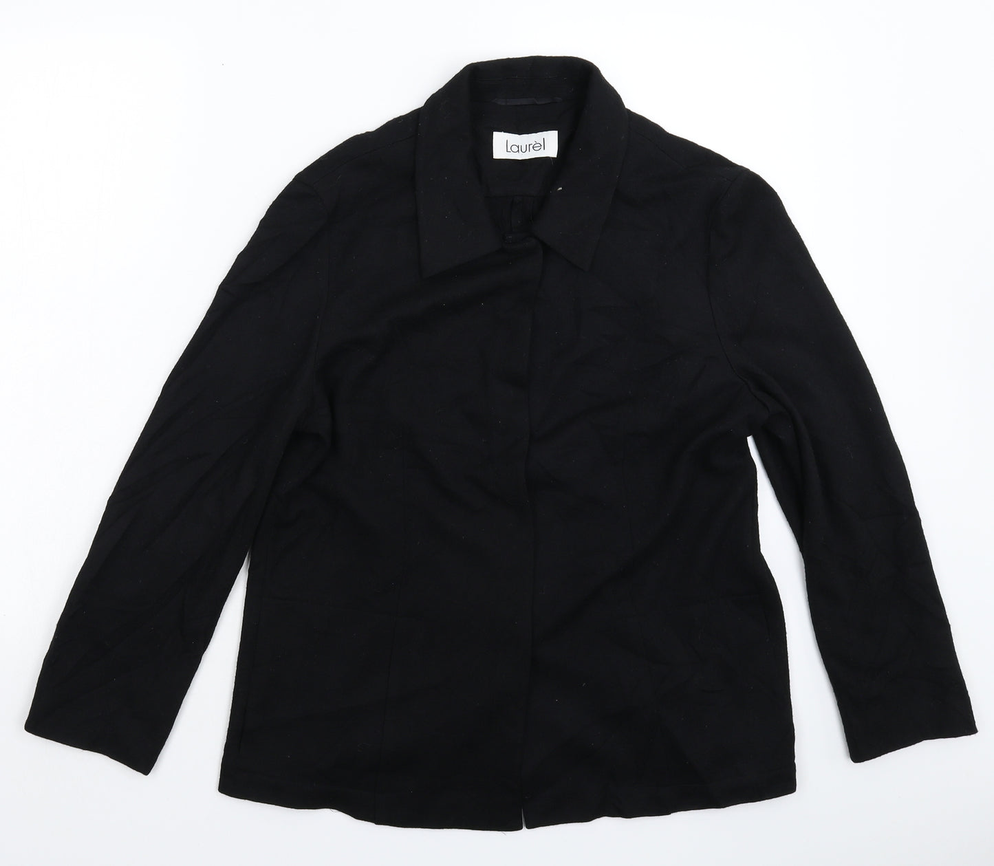 Laurel Womens Black   Jacket Blazer Size 12