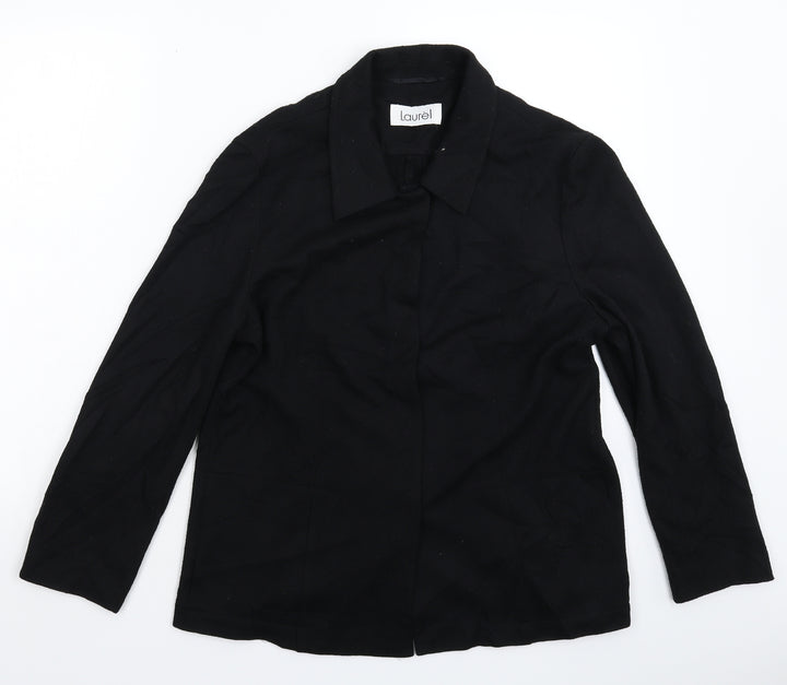 Laurel Womens Black   Jacket Blazer Size 12