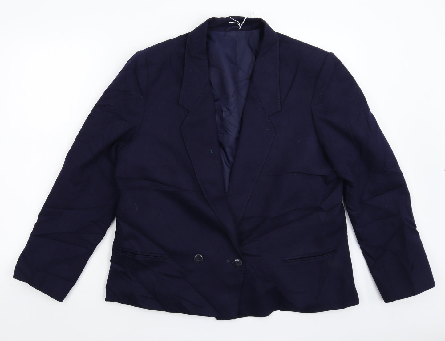 Preworn Womens Blue   Jacket Suit Jacket Size 16