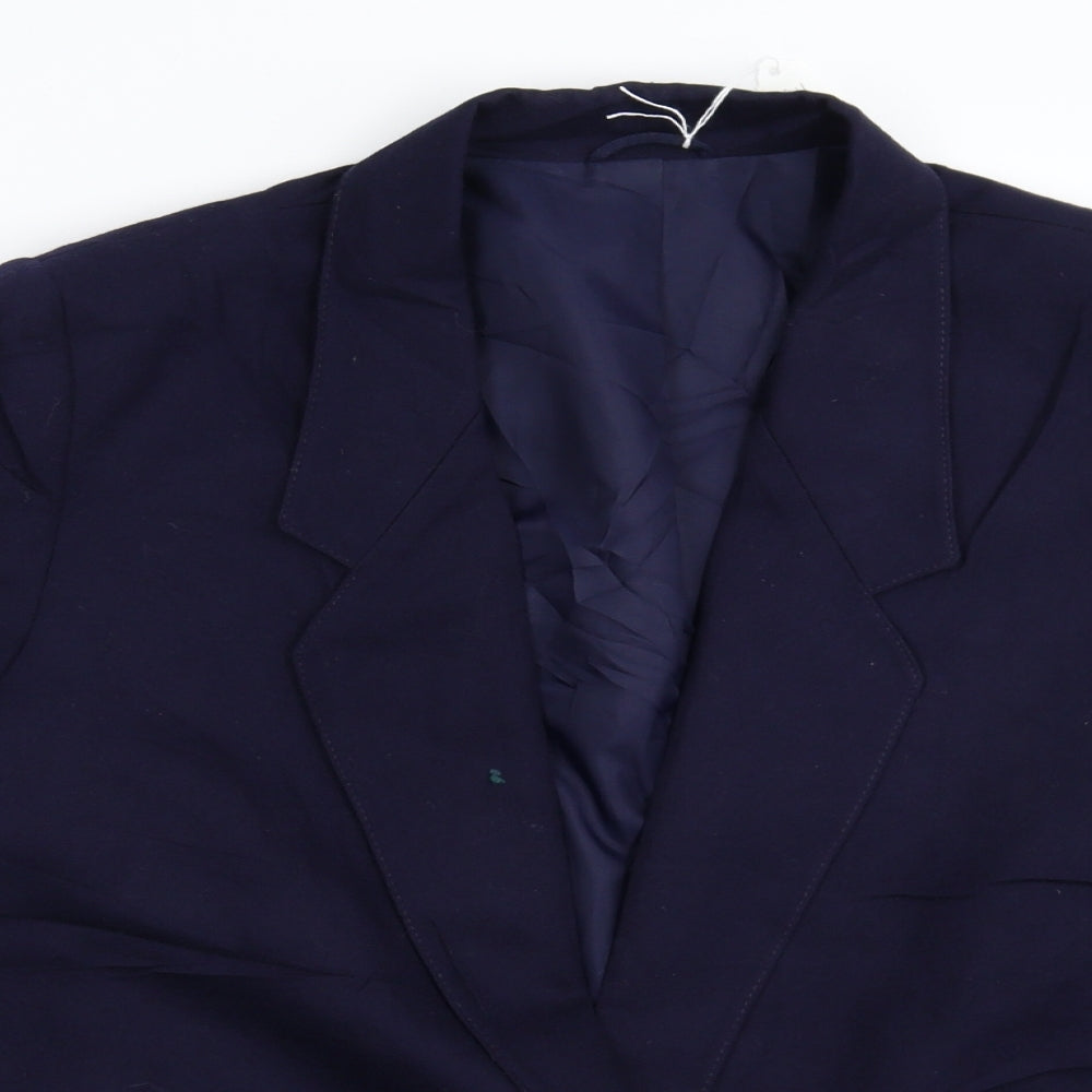 Preworn Womens Blue   Jacket Suit Jacket Size 16