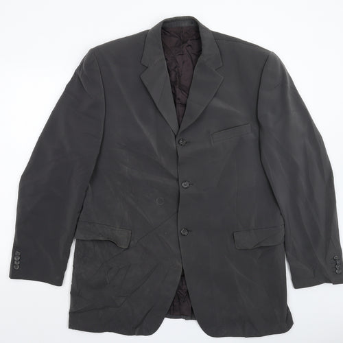 Charly's Company Mens Grey   Jacket Suit Jacket Size 44