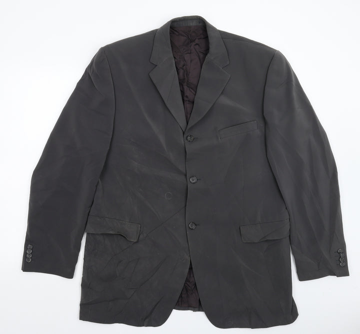 Charly's Company Mens Grey Jacket Suit Jacket Size 44