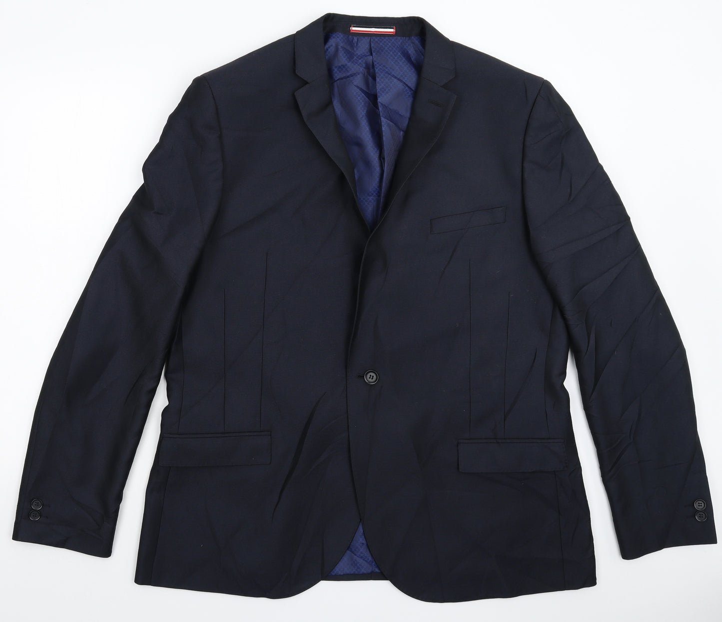 Ventuno 21 Mens Blue   Jacket Suit Jacket Size 44