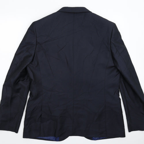 Ventuno 21 Mens Blue   Jacket Suit Jacket Size 44