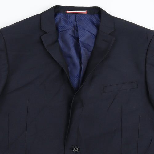 Ventuno 21 Mens Blue   Jacket Suit Jacket Size 44
