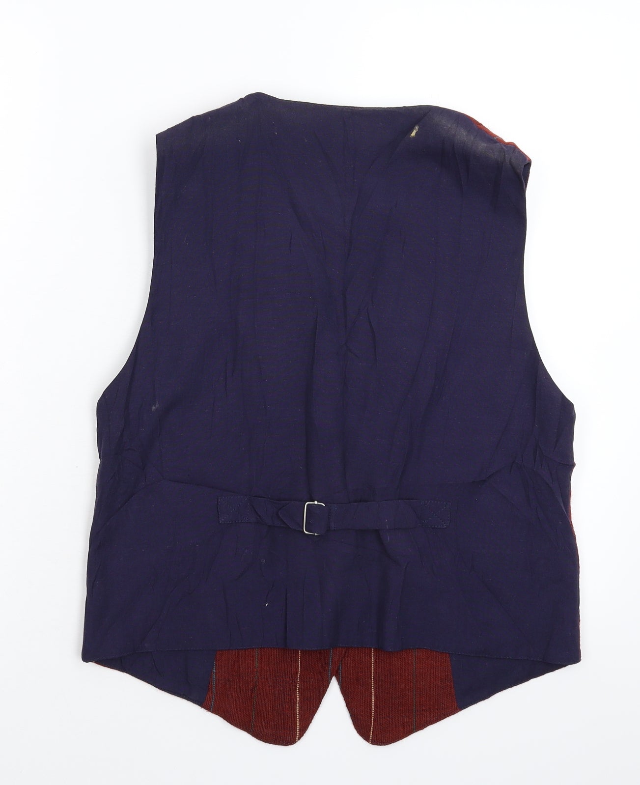 Kenya Weavebird Womens Brown Striped Knit Jacket Waistcoat Size S