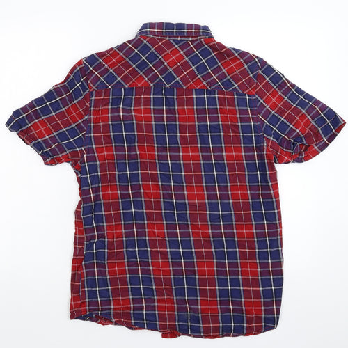 Industrialize Mens Multicoloured Check   Button-Up Size M