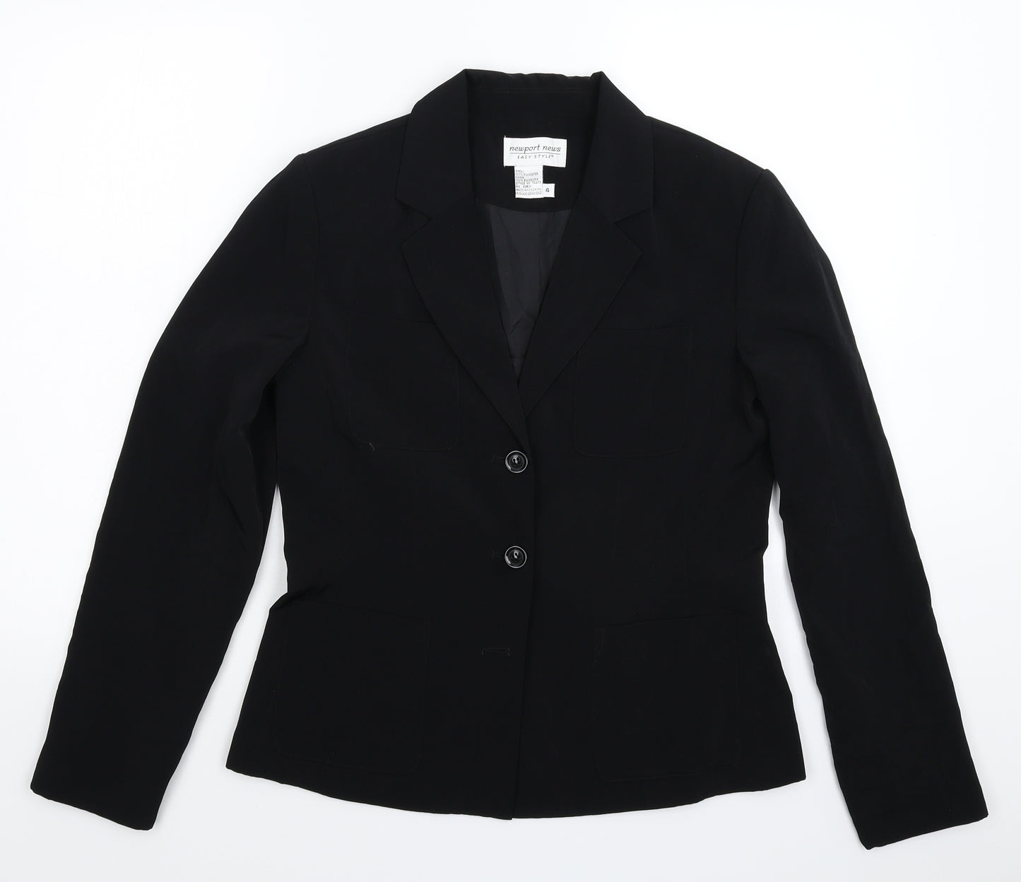 Newport News Womens Black   Jacket Suit Jacket Size M