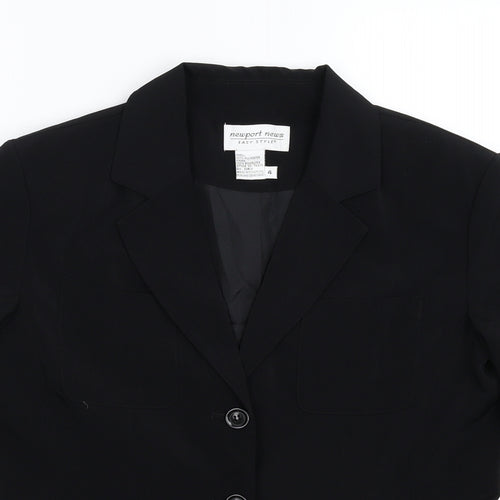 Newport News Womens Black   Jacket Suit Jacket Size M