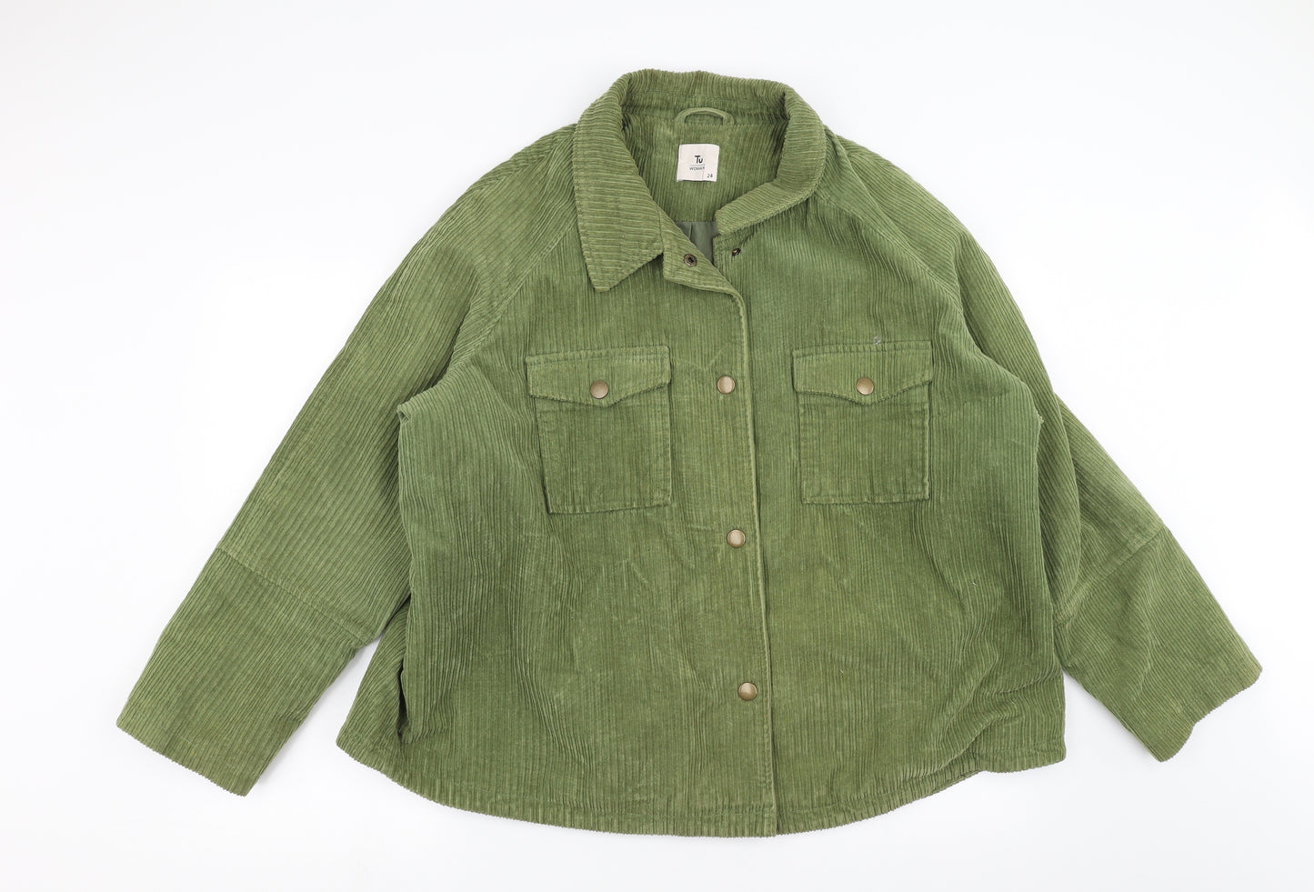 Sainsburys  Womens Green  Corduroy Jacket  Size 24