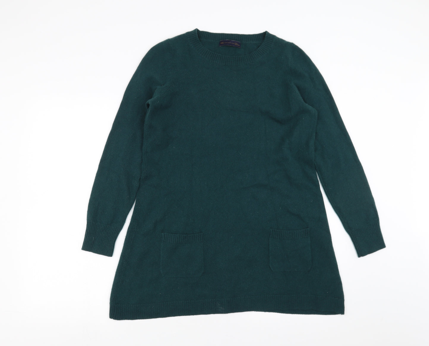 Marks and Spencer Womens Green  Knit Pullover Jumper Size 12