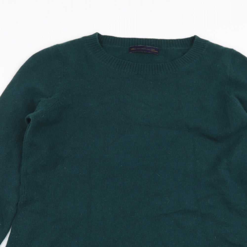 Marks and Spencer Womens Green  Knit Pullover Jumper Size 12