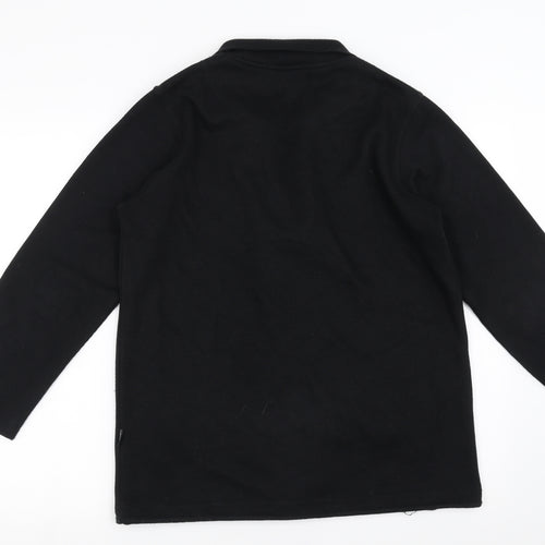 intown Womens Black   Full Zip Jumper Size XS