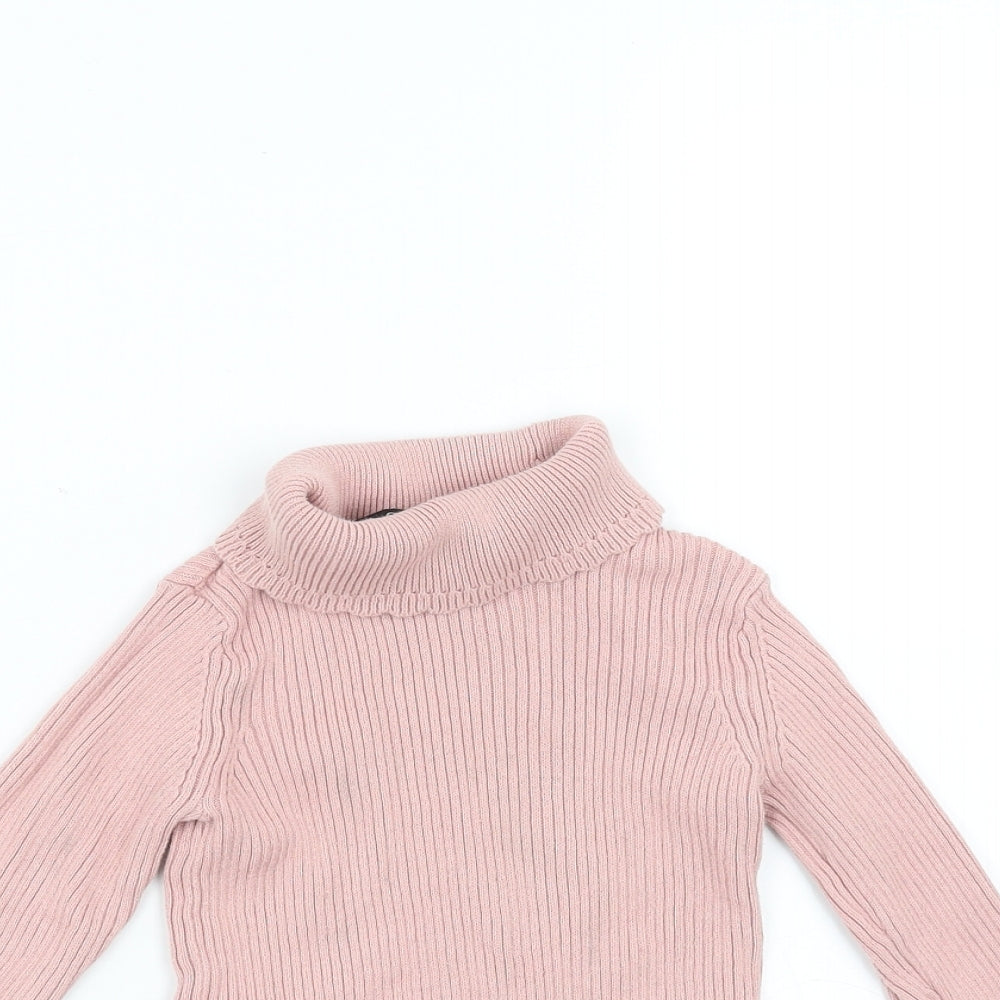 George Girls Pink   Basic T-Shirt Size 2-3 Years