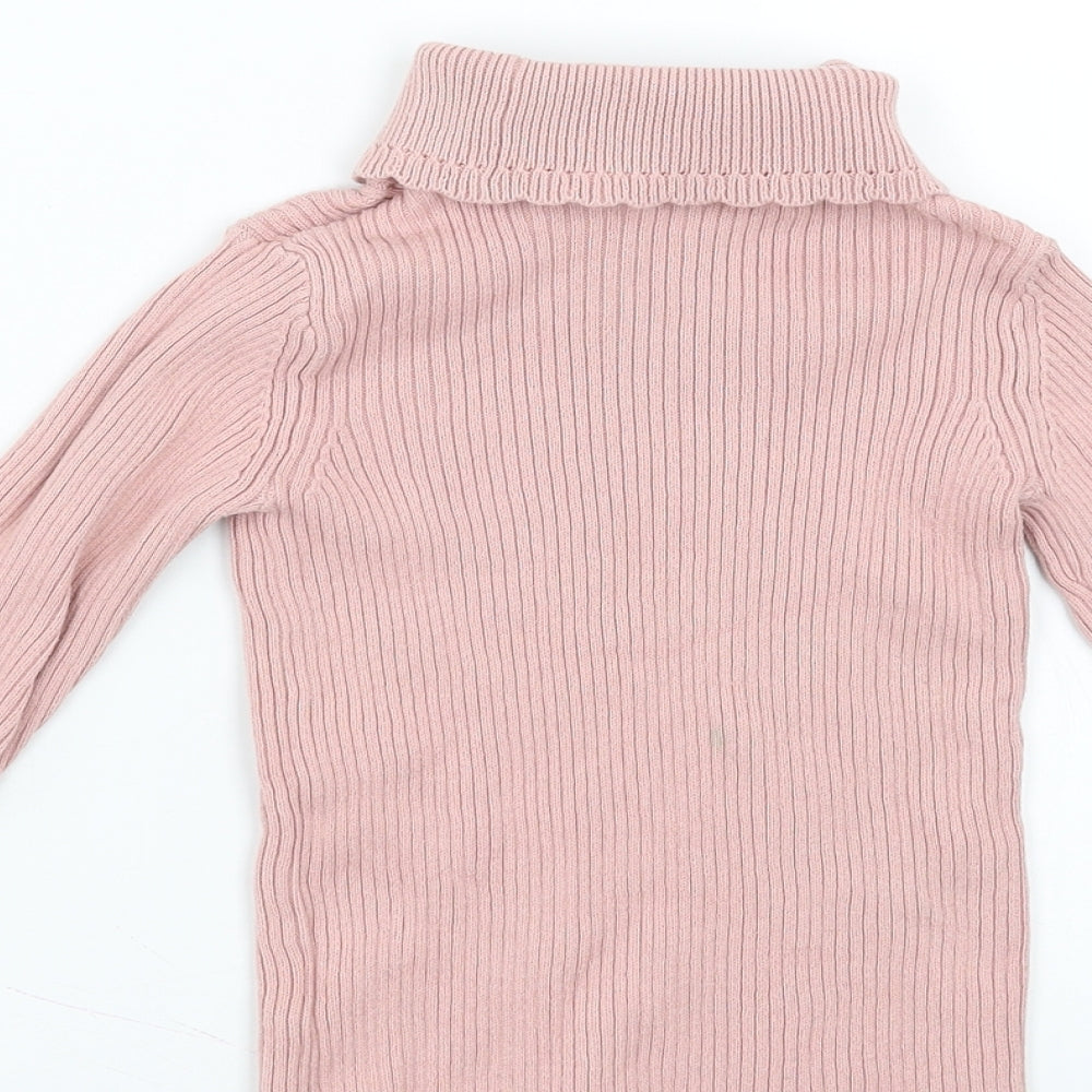 George Girls Pink   Basic T-Shirt Size 2-3 Years