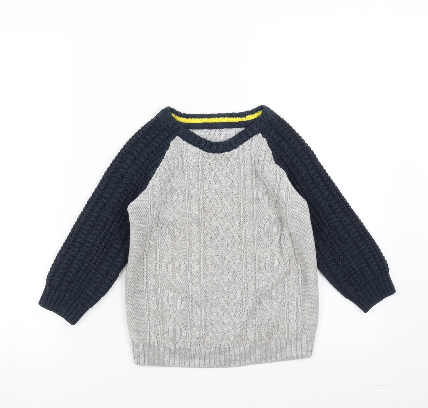 Nutmeg Boys Grey  Knit Pullover Jumper Size 4-5 Years