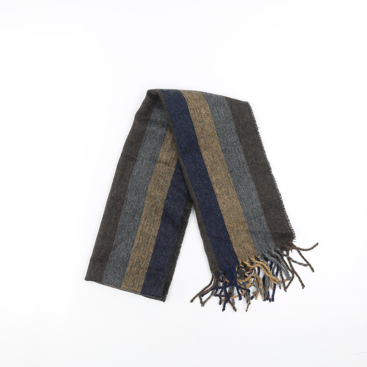 Damart Mens Multicoloured Striped Scarf One Size