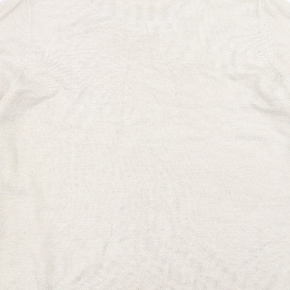 Marks and Spencer Womens Beige   Pullover Jumper Size 16