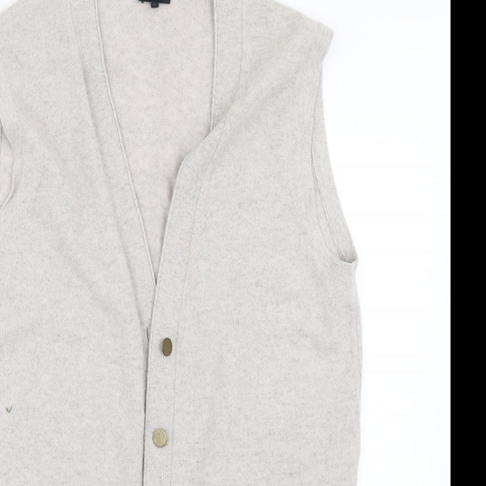 Jaeger Womens Grey   Cardigan Jumper Size L