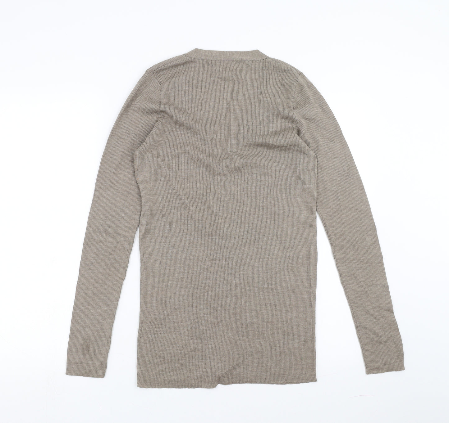 Zara Womens Beige   Cardigan Jumper Size L